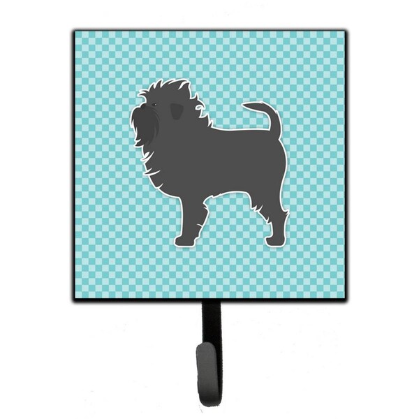 Carolines Treasures Affenpinscher Checkerboard Blue Leash or Key Holder BB3748SH4 - main